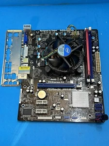 Asrock H61M-GS + Intel Core i3, 8GB Ram Plus Heatsink/fan And I/o shield. - Picture 1 of 5