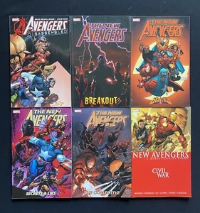 New Avengers TPB Lot Of 6 Graphic Novels Bendis Cho McNiven Sentry 1st Ronin - Picture 1 of 3