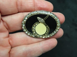 Vintage "Pierre Bex" Art Deco SNAKE Brooch w/Trombone Back On Internet For $129 - Picture 1 of 4
