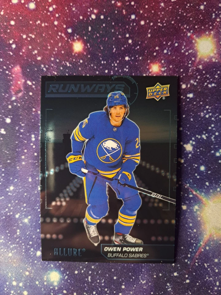 2022-23 Upper Deck Allure #RW-5 Owen Power Runways Buffalo Sabres - Image 1 of 2