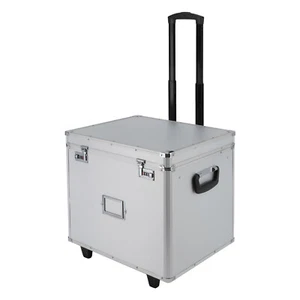 Locking Mobile Business Case, Aluminum Alloy File Lock Box, Hand pull File Case - Picture 1 of 19