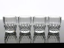 CRISTAL D’ARQUES BRETAGNE CRYSTAL DOUBLE OLD FASHION WHISKEY GLASSES - SET OF 4