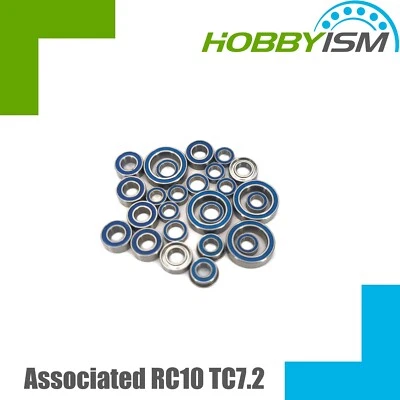 Associated 1/10 TC7.2 Touring Car Rubber Bearing Set ABEC-3 - Image 1 of 3