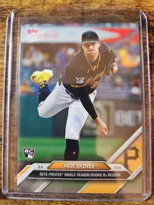 2024 Topps Now Paul Skenes Rookie Season K's Record RC #667 Pittsburgh Pirates - Picture 1 of 2