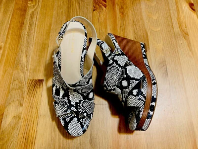 Cole Haan Grand Series Laci wedge platform snake print shoes W20486 NWOB sz 7.5 - Image 1 of 4