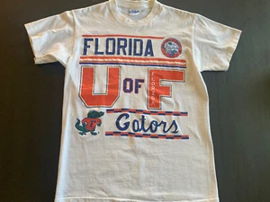 Vintage 80’s University of Florida T Shirt Gators White Short Sleeve M Cotton - Picture 1 of 11