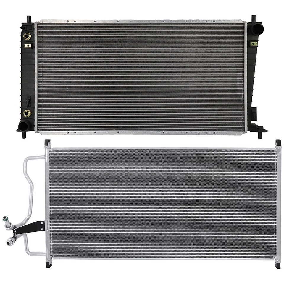 Radiator & Condenser Cooling Kit For 06-08 Ford F-150 Lincoln Mark LT 4.6L 5.4L - Image 1 of 4