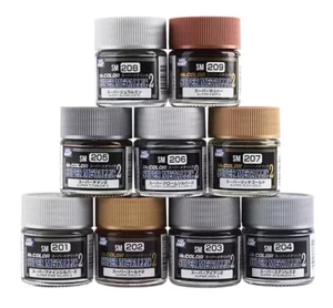Pintura lacada Gunze Mr.Color Supr metálica 2 SM201-209 (10 ml) varias opciones - Imagen 1 de 11