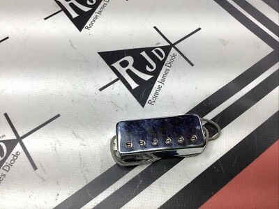 Captador de guitarra elétrica Gibson EUA mini Humbucker anos 70 cromado número de patente - Imagem 1 de 4