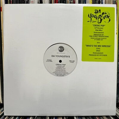 DA YOUNGSTA'S - CREWZ POP / WHO'S THE MIC WRECKA (12") 1993!!  RARE!!  PETE ROCK - Image 1 of 3