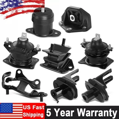 Wholesale 8PCS Motor & Auto Trans Mount Hydr w/Vacuum Pin For Acura TL 2004 2005 Foto 1 de 4