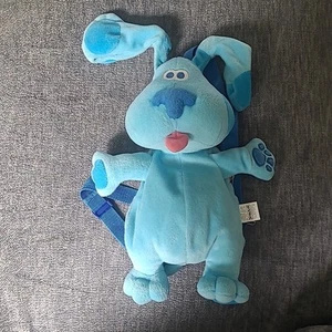Vintage 1999 Blue’s Clues Puppy Dog Stuffed Animal Plush Backpack Bag Pyramid - Picture 1 of 14