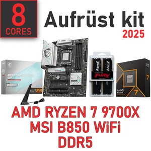 PC Bundle Aufrüstkit Gaming AMD Ryzen 7 9700X + MSI Mainboard + DDR5 RAM + WiFi - Bild 1 von 5