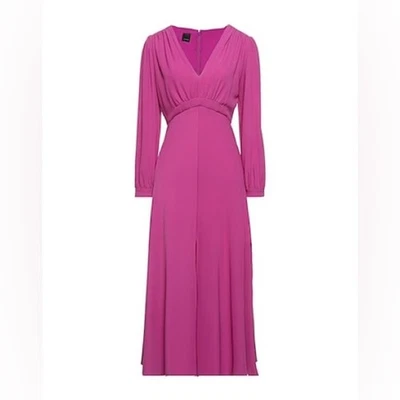 Pinko Vestido Midi Nuevo Rosa Talla 4 Foto 1 de 4