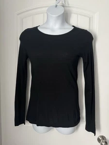 Equipment Femme leichter Pullover Oberteil mit extra langen Ärmeln Large schwarz - Bild 1 von 6