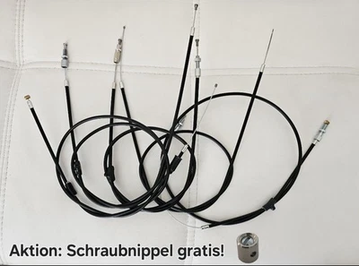 Bowdenzug-SET 5 teilig-für Hercules Prima 2 3 4 5-Gas,Bremse,Schalt,Kuppl, Choke - Bild 1 von 4