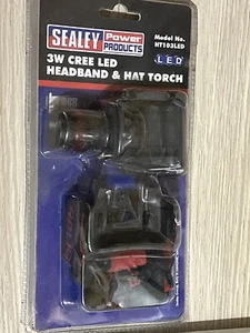 BNIP Sealey Power Products 3W Cree LED Headband & Hat Torch HT103LED - Picture 1 of 7