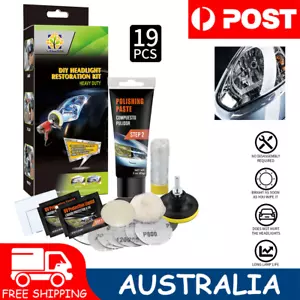 Heavy Duty Headlight Restoration Kit Car Lens Lamp Cleaning Sanding Repair Tools - Picture 1 of 10