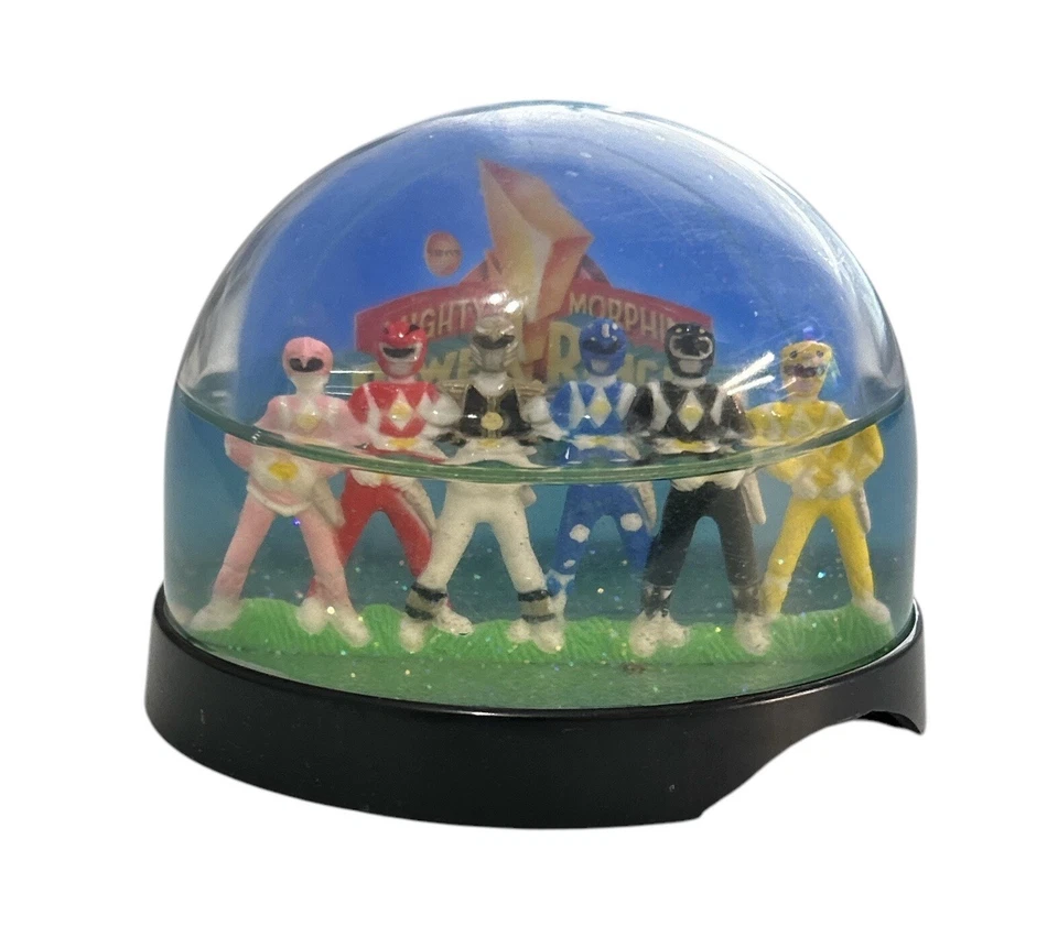 Rare Vintage Plastic 1995 Kurt Adler Power Rangers Snow Globe Water - Image 1 of 4