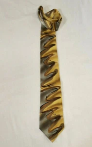 Jerry Garcia Floating Planes Collection 52 Gold Silber Abstrakt Seidenkrawatte - Bild 1 von 4