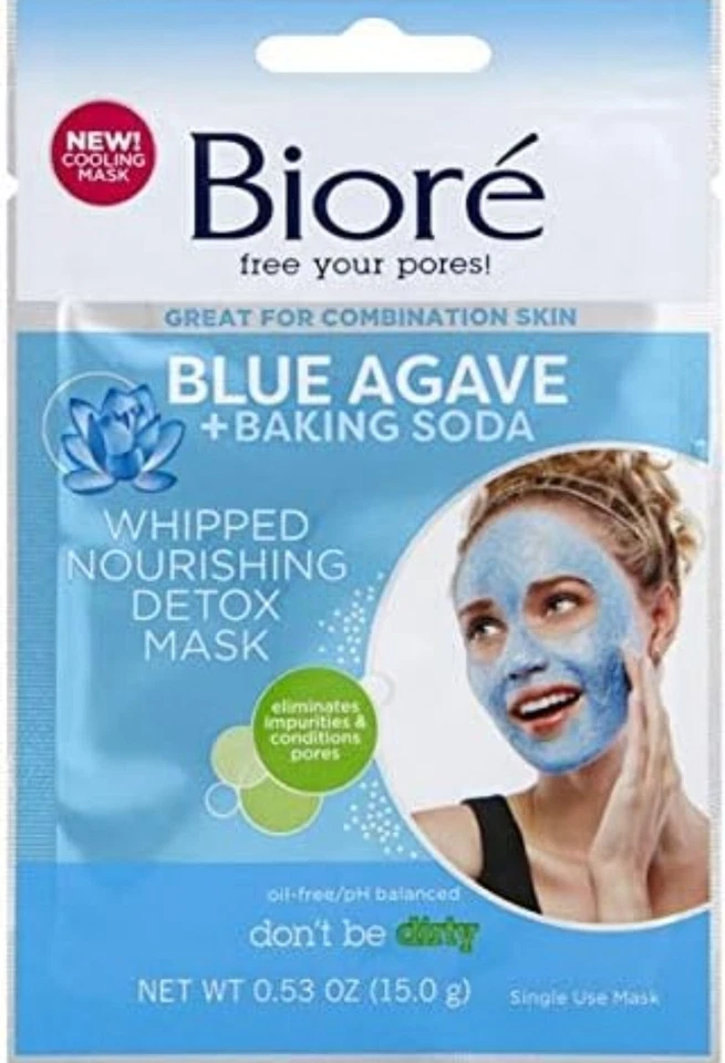 Biore Oil free Face Mask, Blue Agave Detox Mask 0.53 Oz. (Pack Of 6) - Image 1 of 1