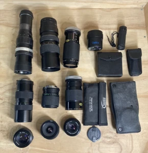 LOT OF ASSORTED GLASSES FOR CAMERA - Picture 1 of 23