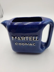VTG. Martell Cognac Ceramic Colbalt Blue Pitcher - Picture 1 of 6