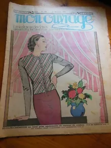 Mon ouvrage 1936 n°332 pour égayer la cuisine, lingerie, jour à fil tirés - Picture 1 of 12