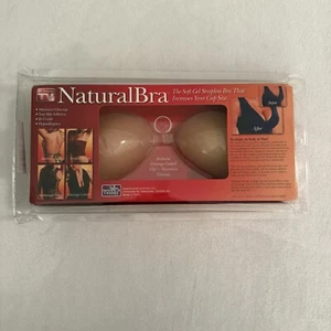 NEW Natural Bra As Seen On TV Soft Gel Strapless Bra Maximizes Cleavage B Cup - Picture 1 of 7