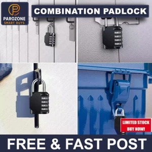 Weatherproof Security Padlock Outdoor Heavy Duty 4-Digit Combination Lock UK - Picture 1 of 11