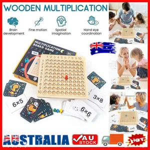 Wooden Montessori Multiplication Addition Board Counting Toy Educational Game GT - Picture 1 of 15