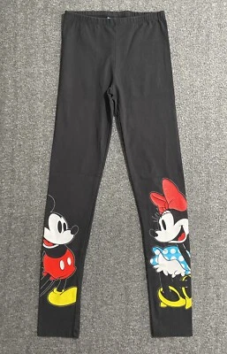 Disney Minnie Mouse Negro Salón Jogger Pijama Legging Pantalones Niñas Pequeño L Foto 1 de 4
