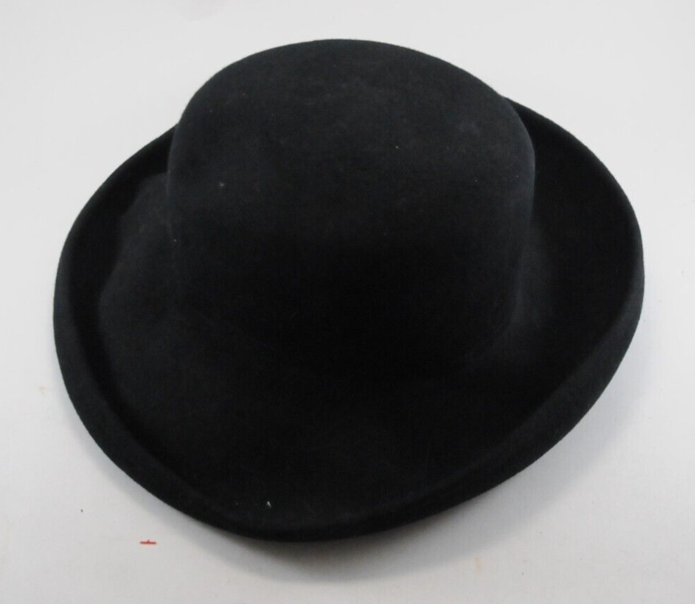 Toucan Collection 100% Wool Black Fedora Classic Wide Curved  display picture 3