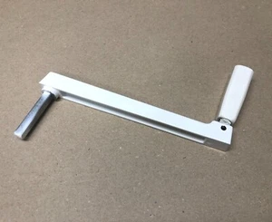 Kurbel Knickkurbel Handkurbel für Kurbelwickler Drahtseilwinde 4-Kant 8 mm, weiß - Picture 1 of 2