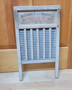 Antik National Washboard Company 701 The Zinc King - Bild 1 von 3