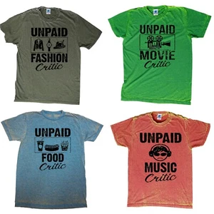 CAMISETA SIN PAGAR PELÍCULA, MODA, COMIDA, MÚSICA LAVADO ÁCIDO DIVERTIDO ALTA CALIDAD ADULTO S-3XL - Imagen 1 de 17