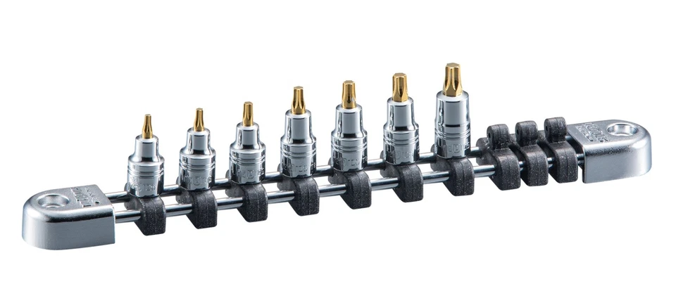 NEPROS 1/4" STUBBY TORX BIT SOCKET 7 SIZE SET (T8～T30) NTQ4T07SS New - Image 1 of 1