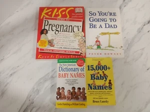 Preparing For Baby 4 Book Lot - Pregnancy Guide - Baby Names - Going To Be A Dad - Picture 1 of 2