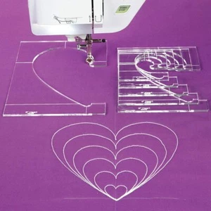 Heart Template Expansion Ruler for Low Shank Domestic Sewing Machine # QH-6 - Picture 1 of 4