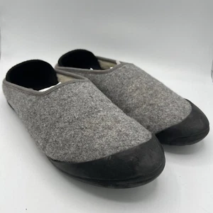 Mahabis Men's Classic Gray Wool Slippers 44 Mens 10.5 Slip On Clogs Women’s 12.5 - Picture 1 of 14