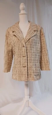 J. Jill XL Jacket, 3 Button, Woven Loose Boulce, Lined Sleeve, Encased Seams - Image 1 of 4