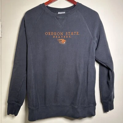 Винтажная толстовка унисекс Oregon State Beavers Champion маленькая черная обратного плетения - Изображение 1 из 4