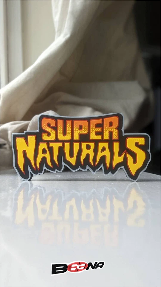 SUPER NATURALS logo display Tonka Beena Studio