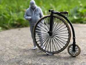 1:43 Scale O Gauge Model Railway Penny Farthing model - Double Pack - Foto 1 di 7
