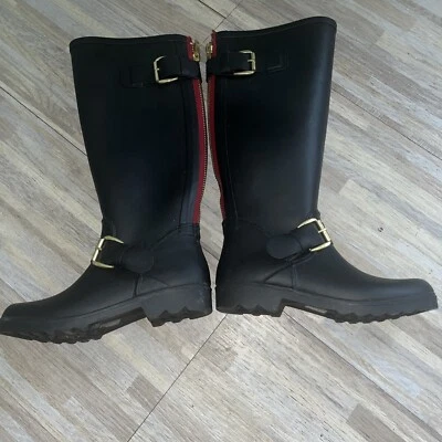 Steve Madden Dreench 雨靴黑色 41 码 — 第 1/4 张图片