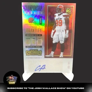 CALEB BRANTLEY 2017 Contenders RC Auto CHAMPIONSHIP TICKET #144 Browns /49 - Picture 1 of 2