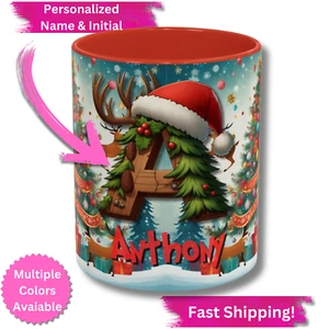 Kid Personalized Mug Christmas Gift Custom Name Kids Boys Girls Christmas Gift - Picture 1 of 28
