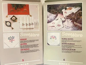 Cartucce cassetta Singer SewWare vacanze e motivi floreali #5 #6 - Foto 1 di 6