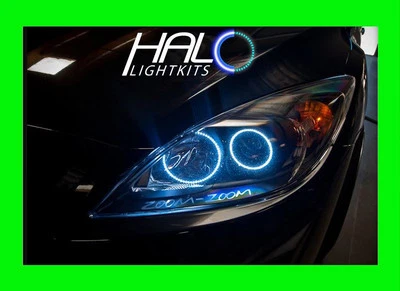 2007-2012 ORACLE Mazda CX7 CX-7 Weiße LED Scheinwerfer Halo Ring Kit 4 Ringe - Bild 1 von 4