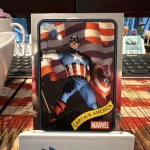 Capitán América 2025 Topps Cromo Marvel Cpt. Tarjeta Base América #185 - Imagen 1 de 2
